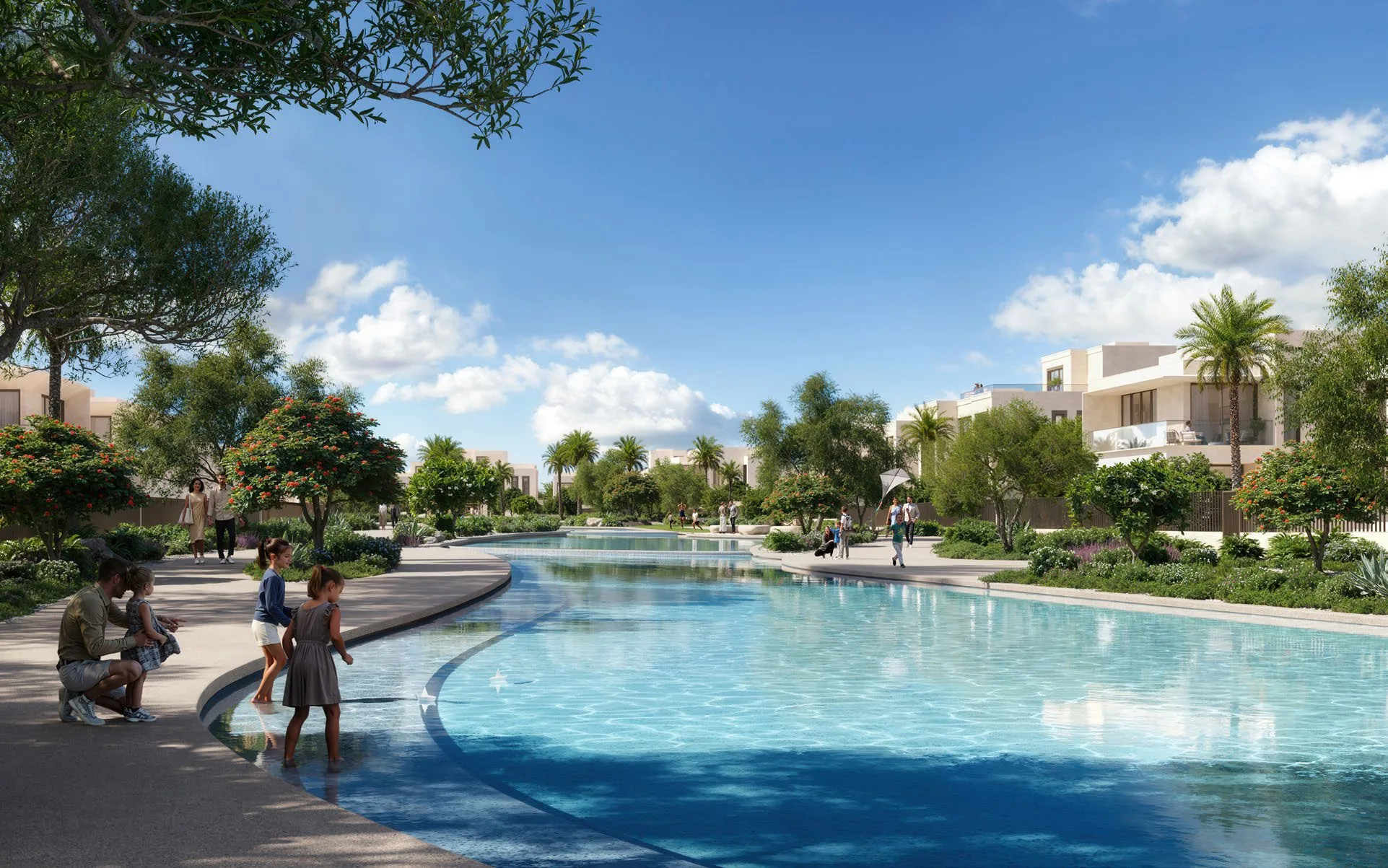Swimmable lagoons at Lunaya